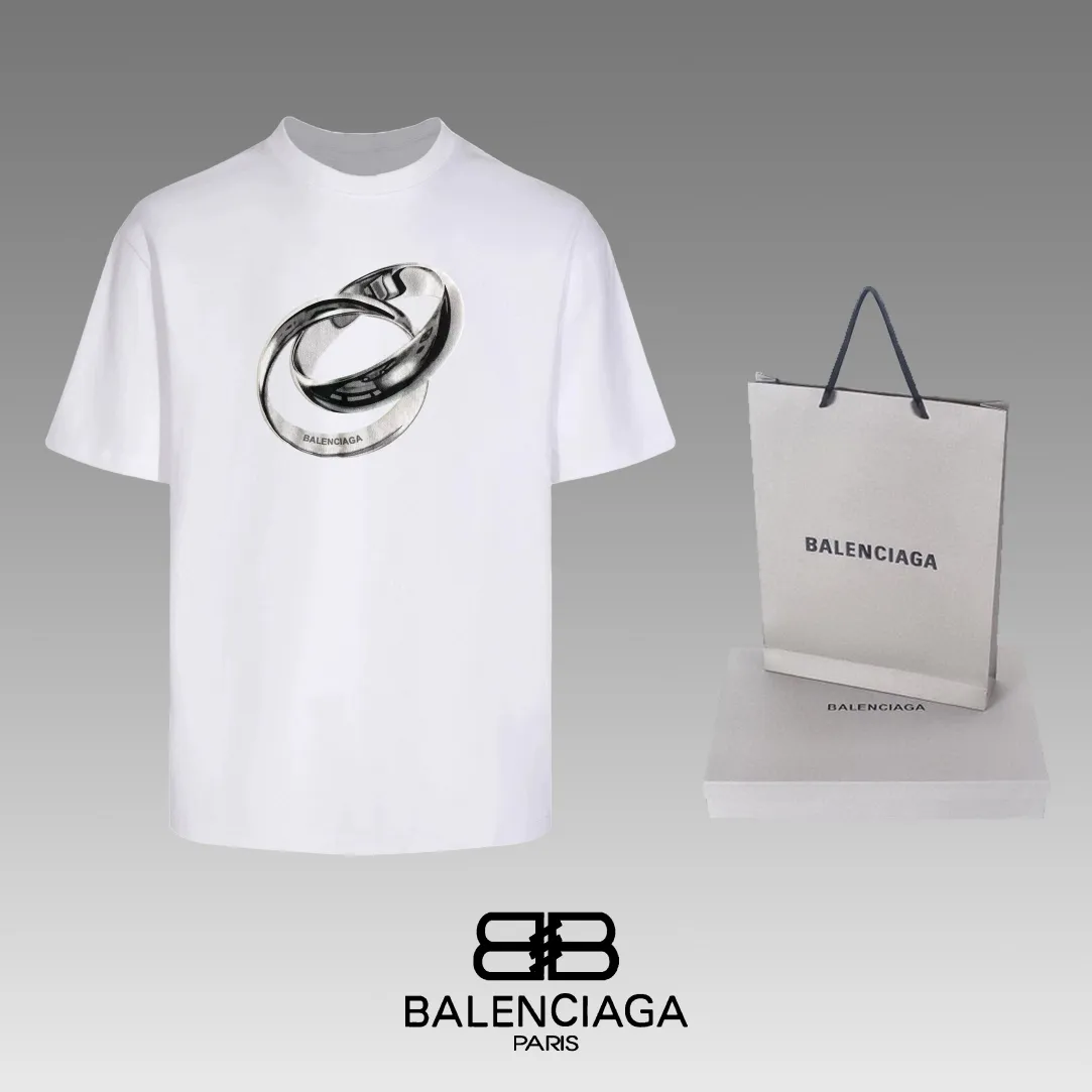 #「 Quality」 《BALENCIAGA 》24SS Classic T Quality - 2 - os 220 -26 280g - 320g - Quality ：Black White Size: XS-S-M-L
